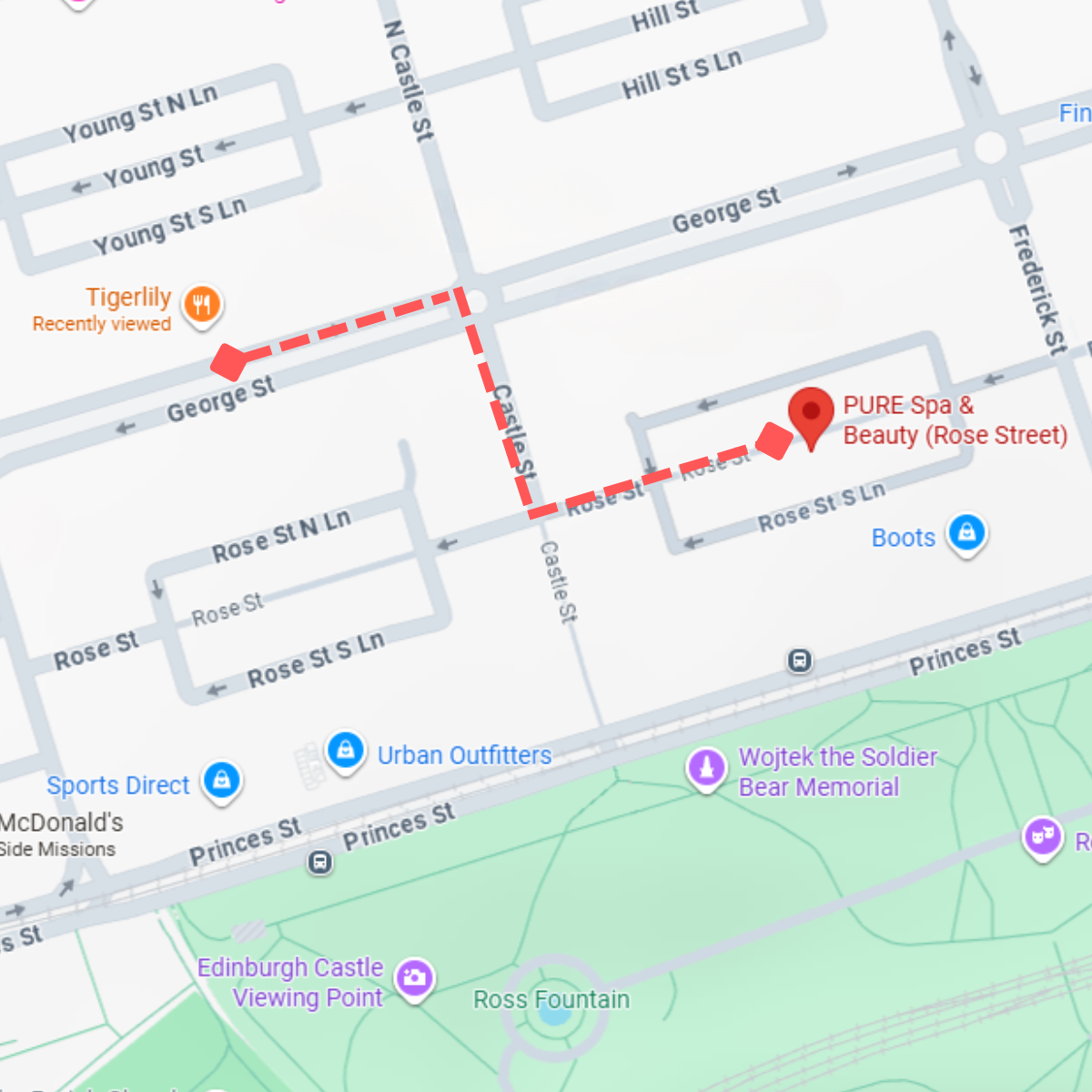 Tigerlily Edinburgh Overnight Spa Break